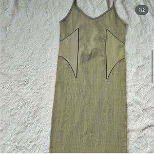 Neon formfitting body con dress